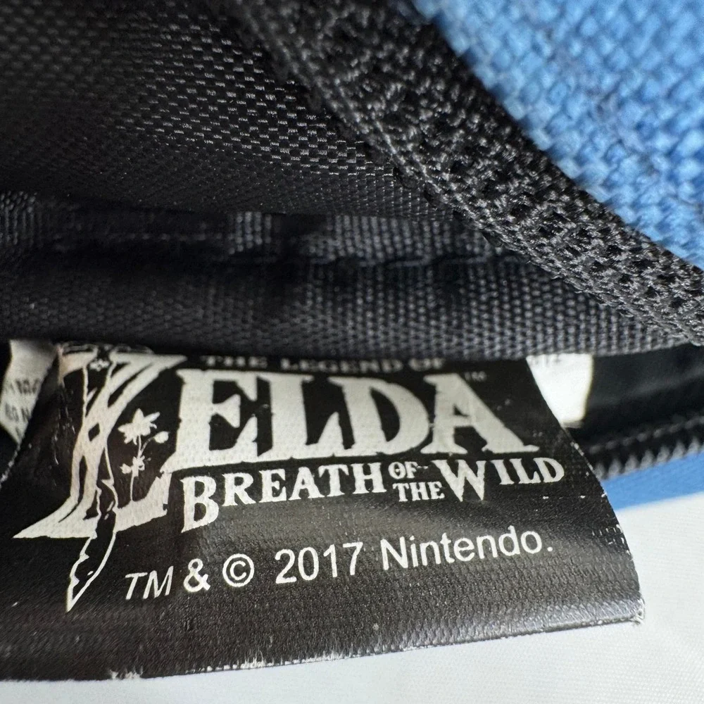 The Legend of Zelda Breath of the Wild Link Backpack Blue Graphic Print Nintendo
